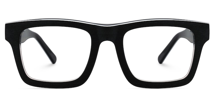 Riley Rectangle Dark-Gray Glasses