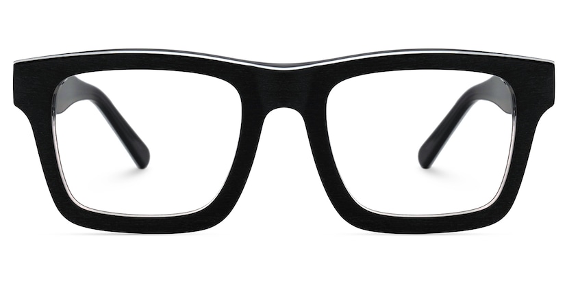 Riley Rectangle Dark-Gray Glasses