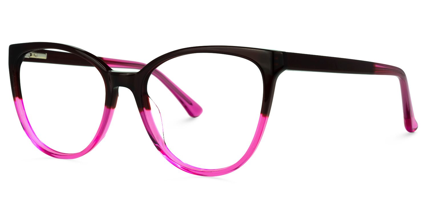 Rosario Cateye Purple Glasses | Zeelool Glasses1