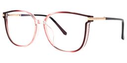 Annalisa Square Red Glasses1