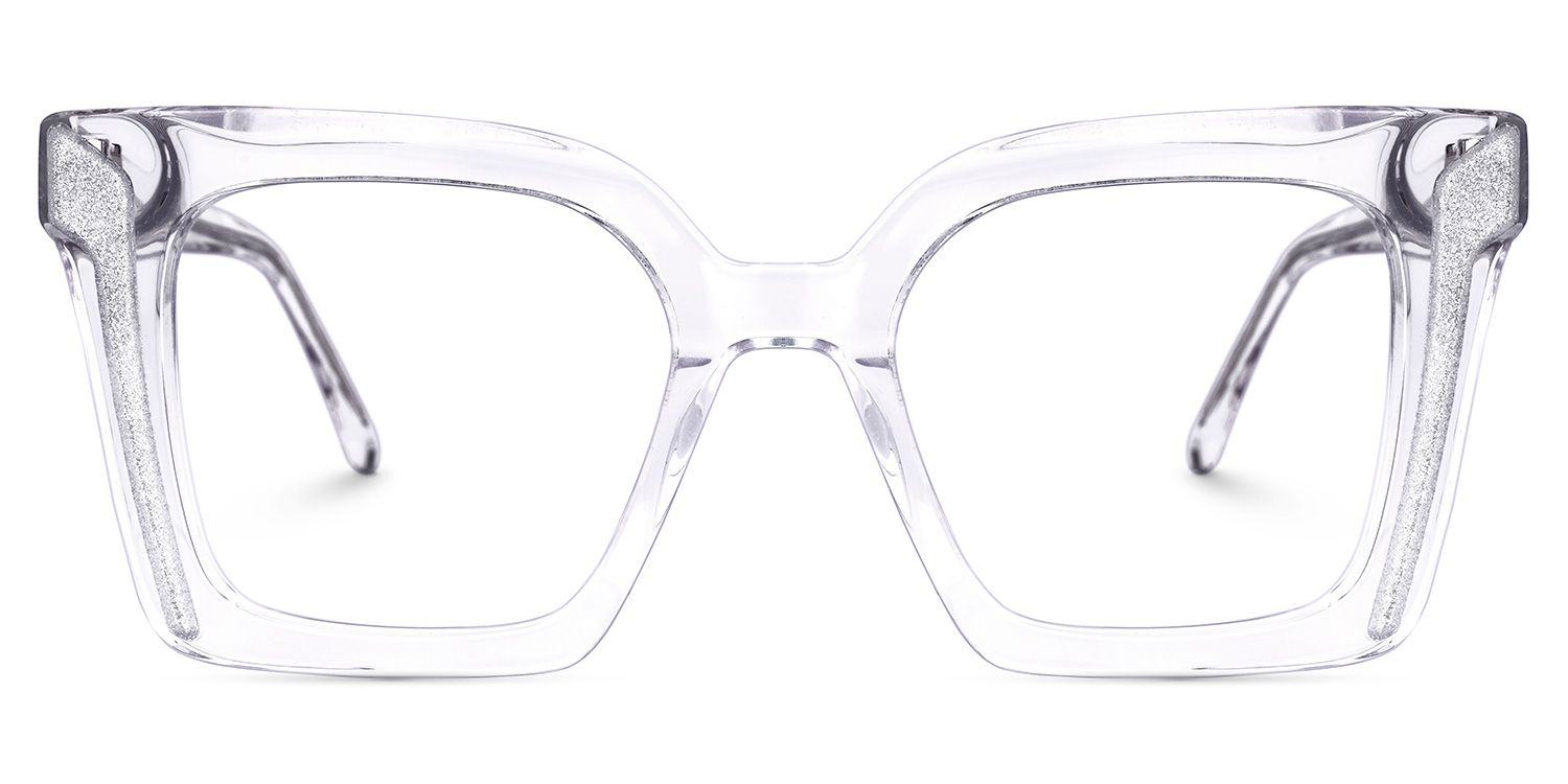 Khadra Square Clear Glasses | Zeelool Glasses0