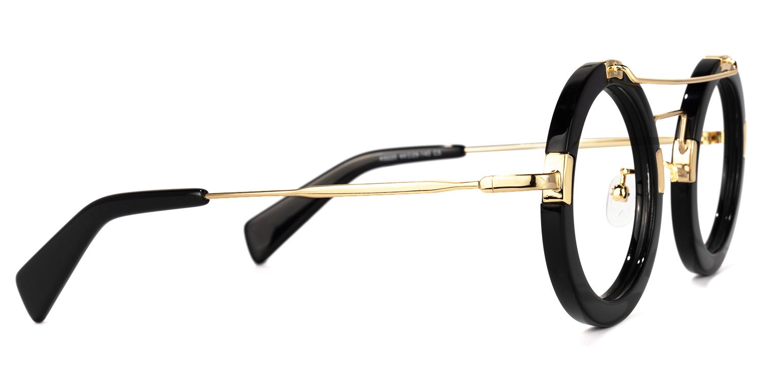 Martis Round Black Glasses | Zeelool Glasses2