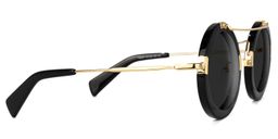 Martis Round Black Sunglasses2