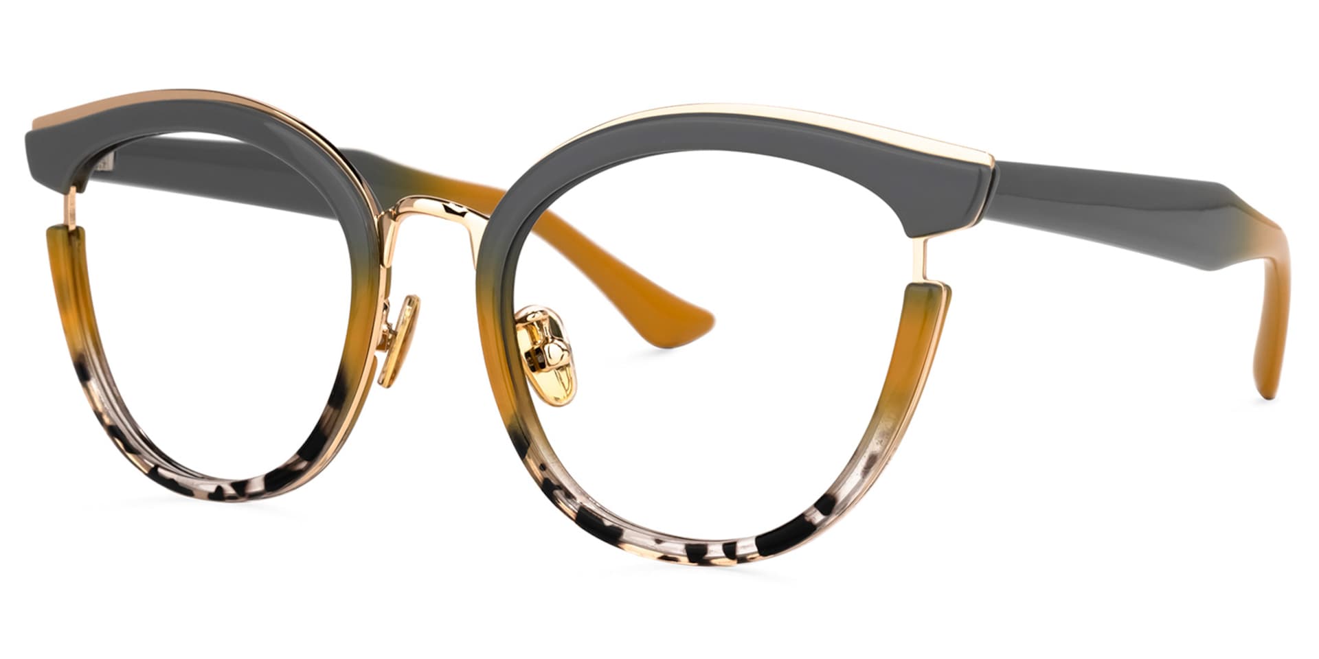 Laraine Cat Eye Gray Frame Glasses | Zeelool Optical1