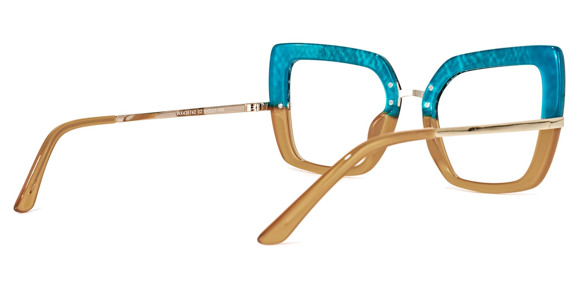 Natalin Square Brown Glasses | Zeelool Glasses3