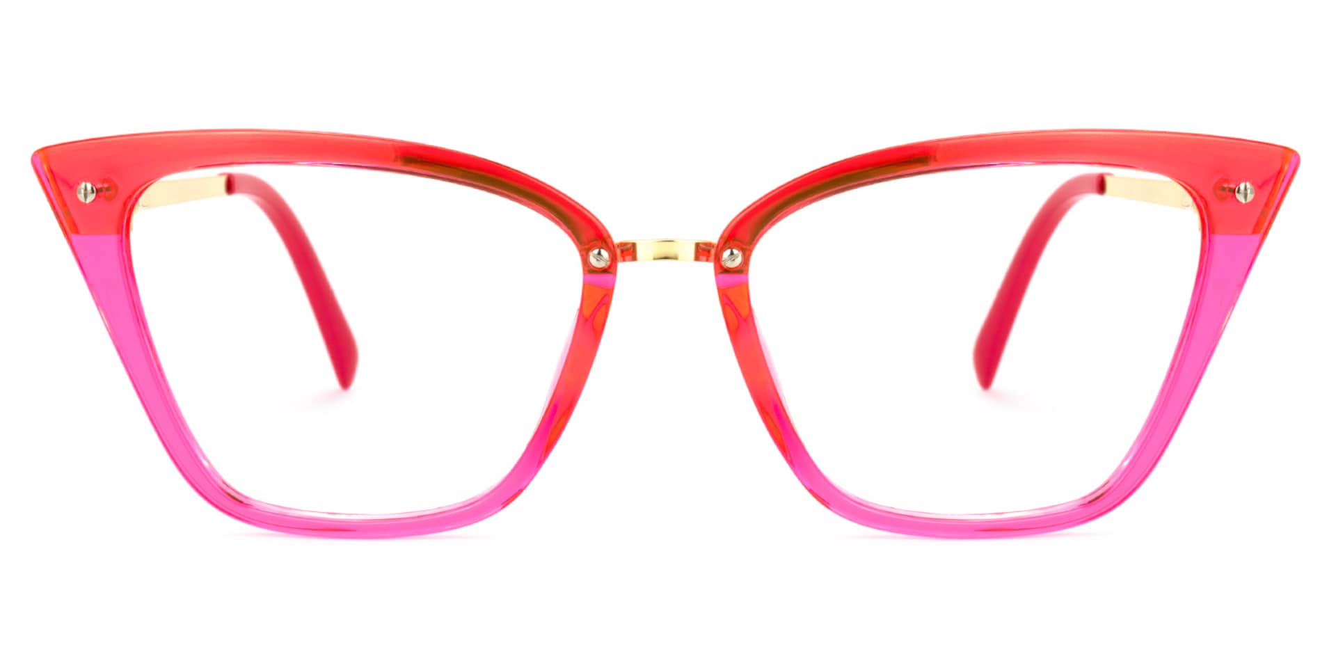 Dionne Cateye Bright-Pink Glasses | Zeelool Glasses0