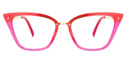 Dionne Cateye Bright-Pink Glasses0