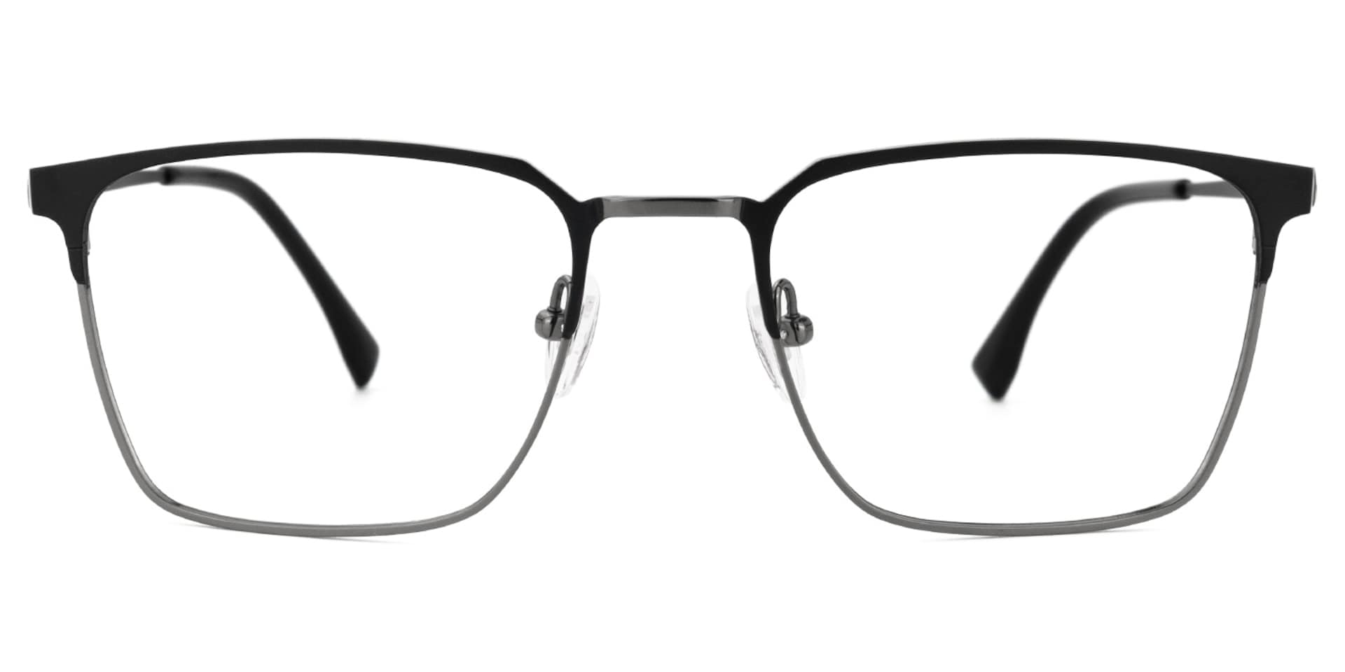 Khadajah Square Black-Gray Glasses | Zeelool Glasses0