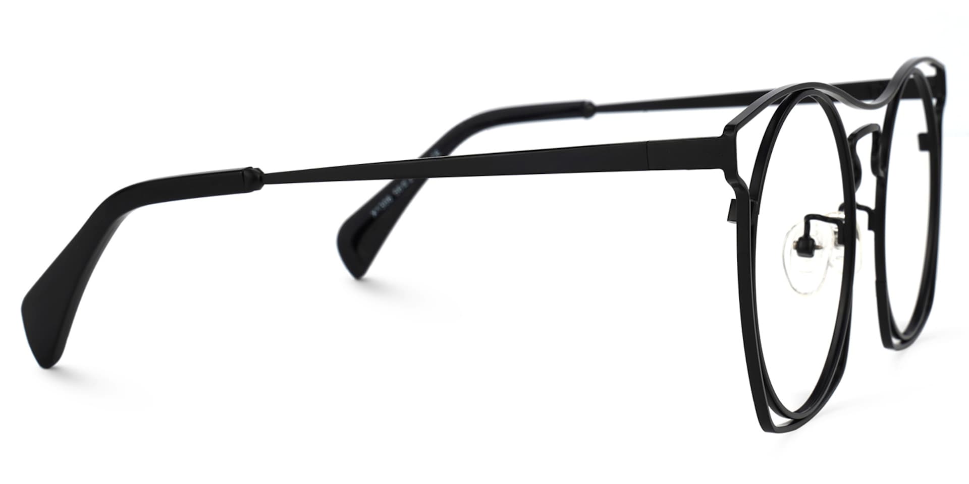 Janice Geometric Black Glasses | Zeelool Glasses2
