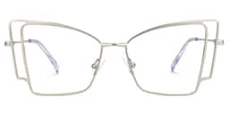 Tapacia Geometric Silver Glasses0