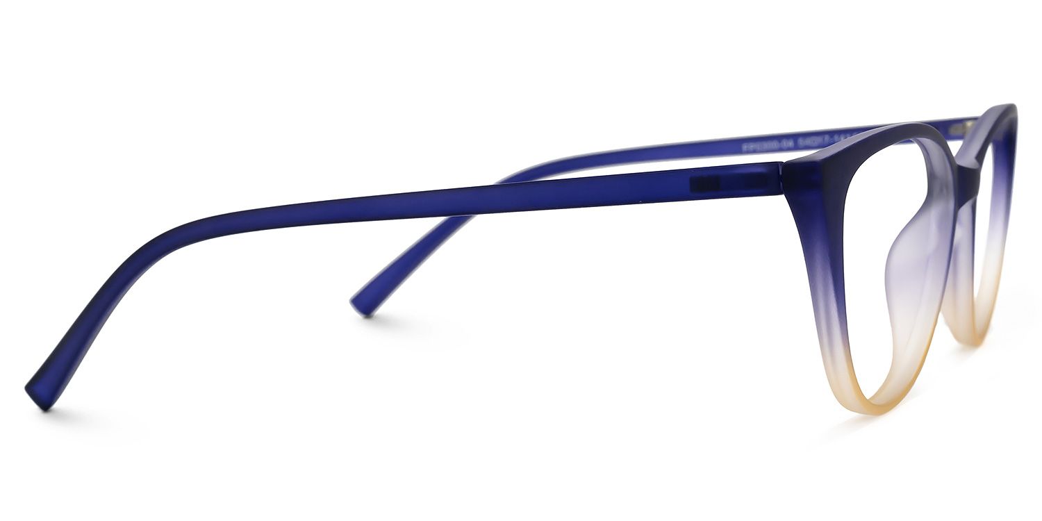 Lucy Cateye Blue Glasses  | Zeelool Glasses2