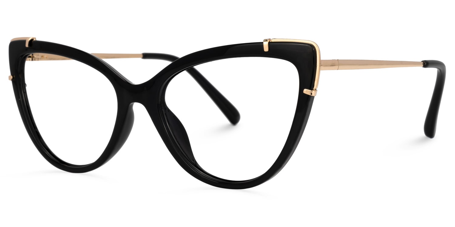 yasu♡ Axel Black Frame Glasses with Rectangle Frame Online | ZEELOOL