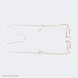 Pearl Silver Eyeglasses Chain-070