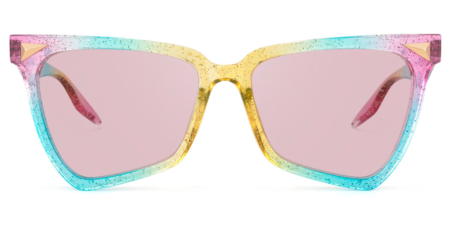 Cicely Geometrical Rainbow Sunglasses | Zeelool Glasses0
