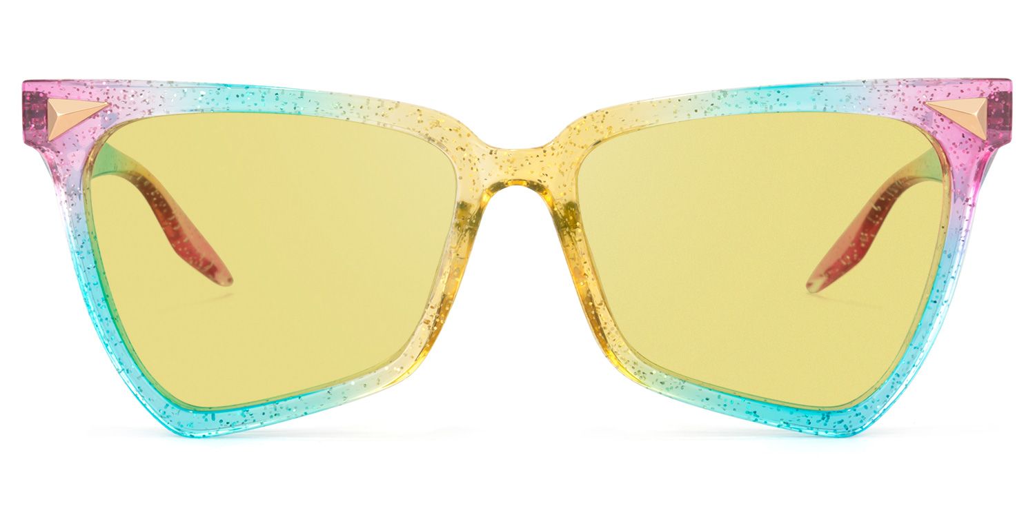 Cicely Geometrical Rainbow Sunglasses | Zeelool Glasses0