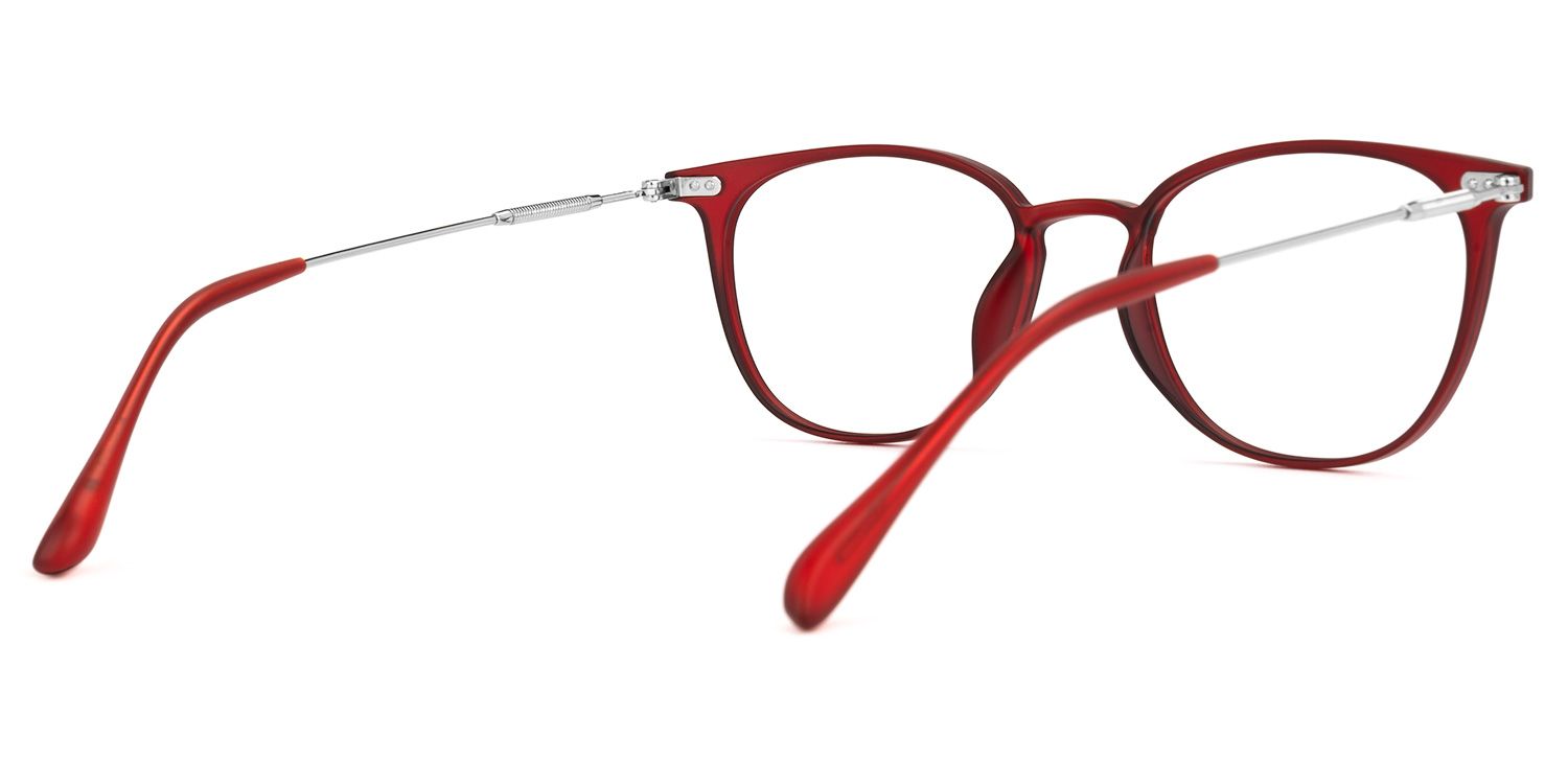 Vilanova Round Red Glasses | Zeelool Glasses3