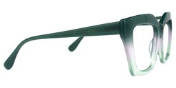 Petra Rectangle Green Glasses2