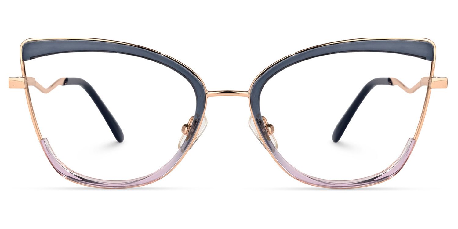 Benika Cateye Blue-Purple Glasses | Zeelool Glasses0