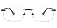 Hairston Square Black Glasses0
