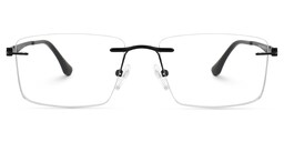 Hairston Square Black Glasses0