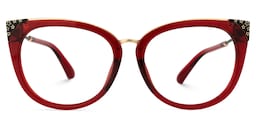 Dalton Cateye Red Glasses0