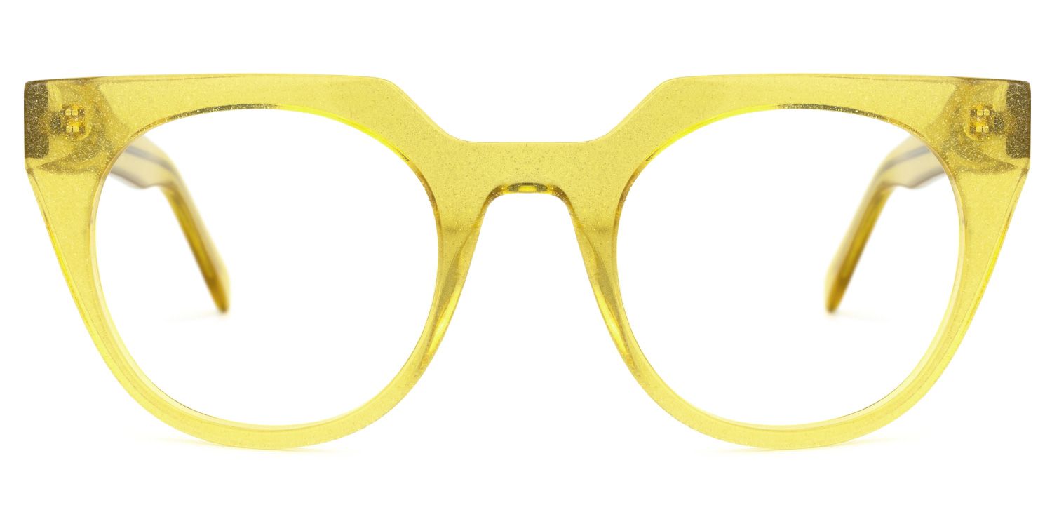 Lucie Cateye Yellow Glasses | Zeelool Glasses