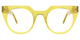 Lucie Cateye Yellow Glasses0