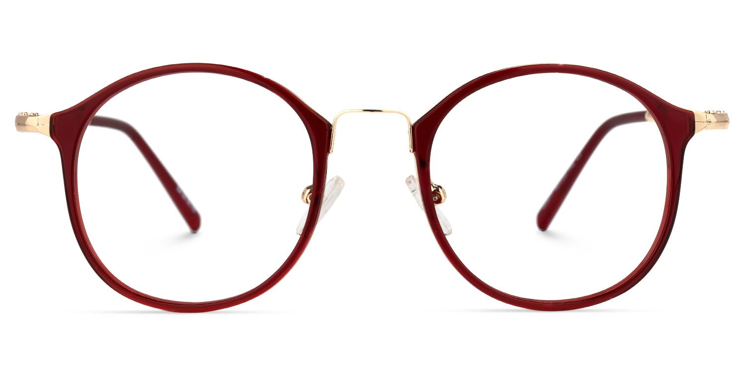 Colcas Round Red Glasses | Zeelool Glasses0
