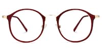 Colcas Round Red Glasses0