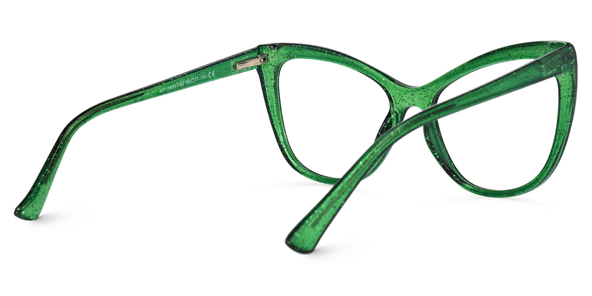 Gomez Cateye Green Glasses | Zeelool Glasses3