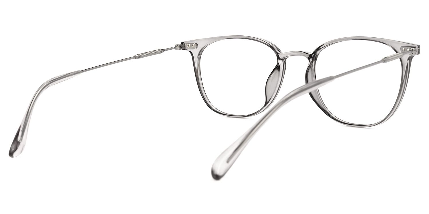 Vilanova Round Gray Glasses | Zeelool Glasses3