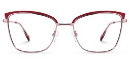 Myra Cateye Red Glasses0