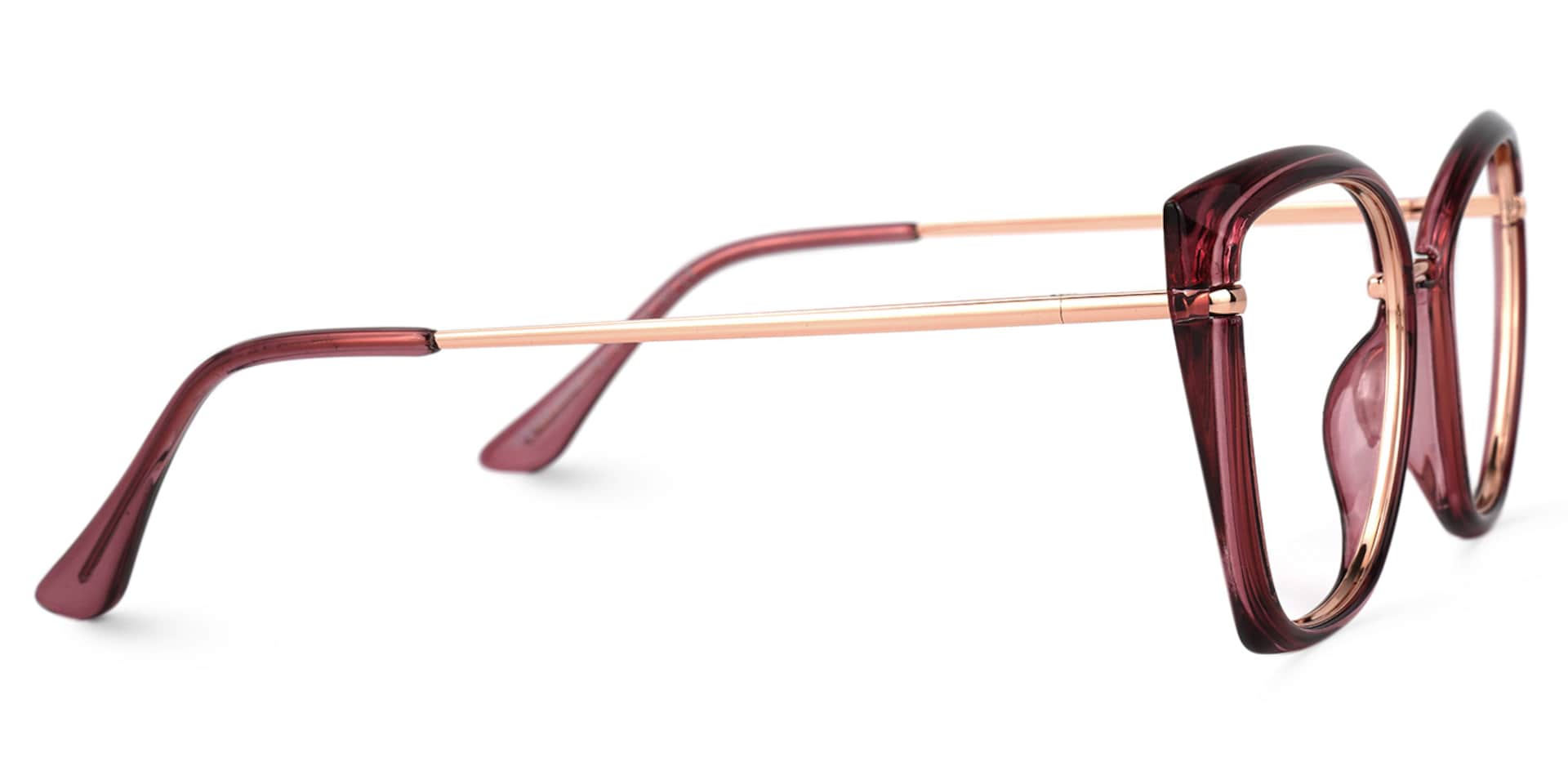 Montalvo Cateye Pink Glasses | Zeelool Glasses2