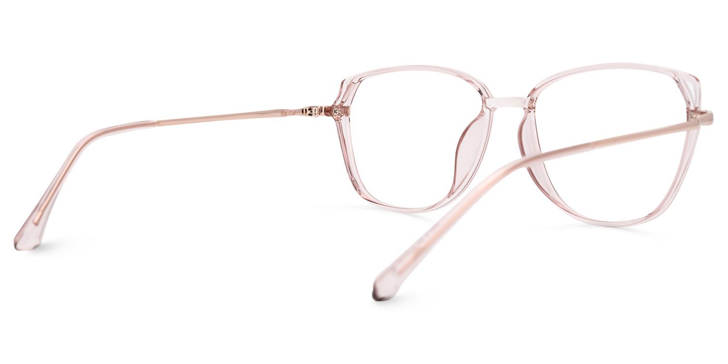 Haygood Cateye Pink Glasses | Zeelool Glasses3