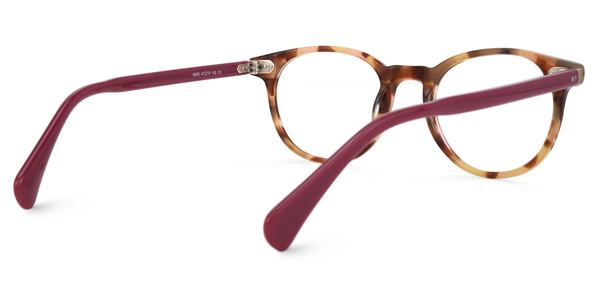 Tankins Round Brown Glasses | Zeelool Glasses3