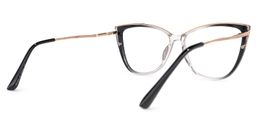 Malaika Cateye Black Glasses3