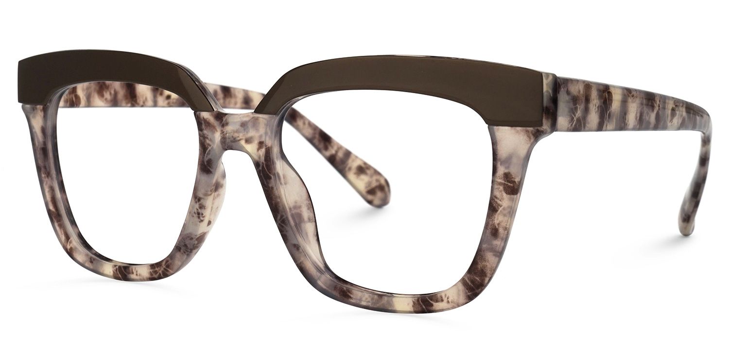 Cecelia Square Floral Glasses | Zeelool Glasses1