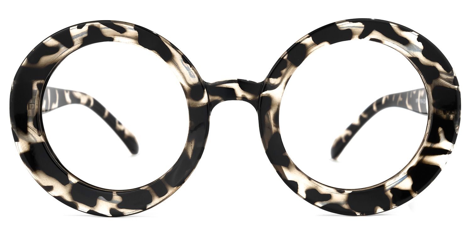 Franca Round Dark-Tortoise Glasses | Zeelool Glasses0