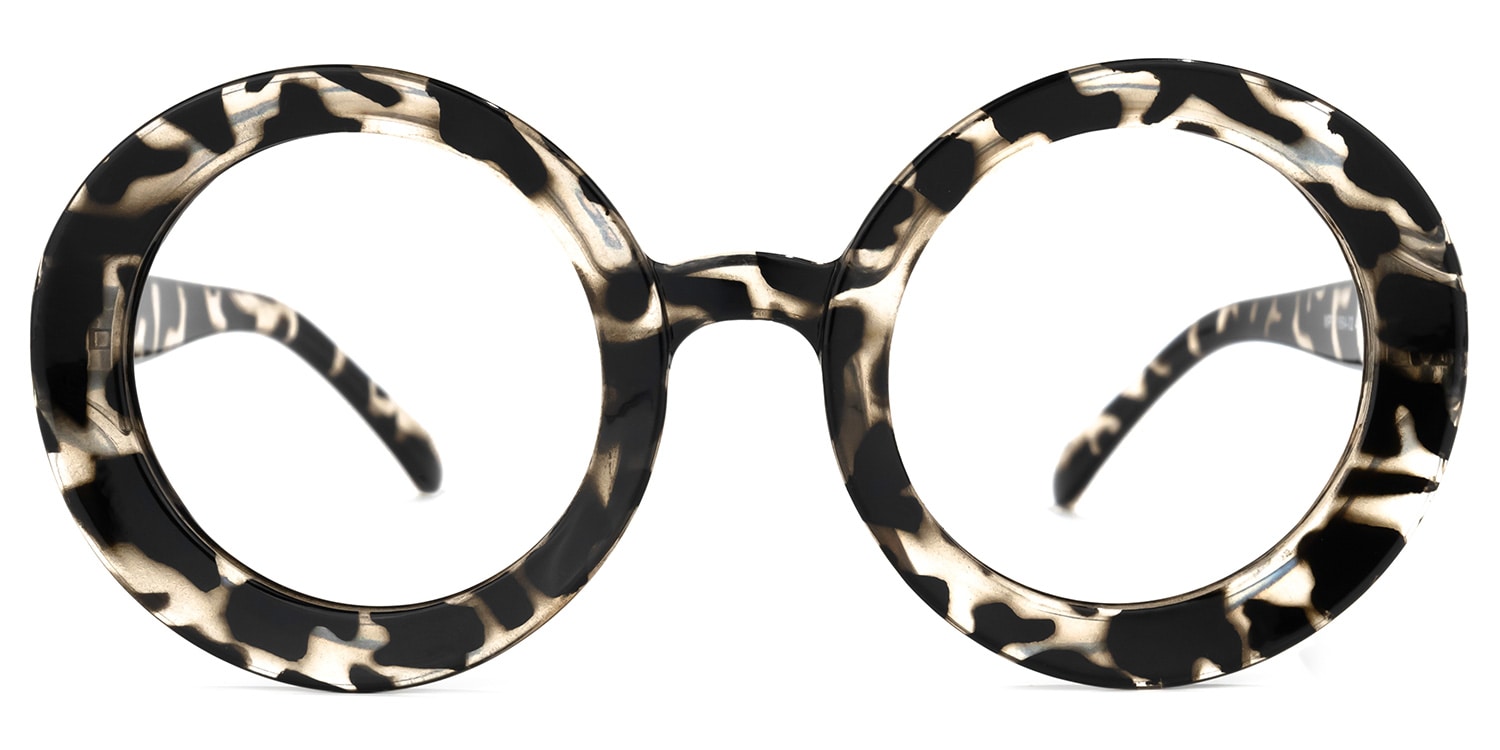 Franca Round Dark-Tortoise Glasses | Zeelool Glasses0