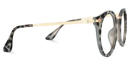 Quentina Round Gray Glasses2