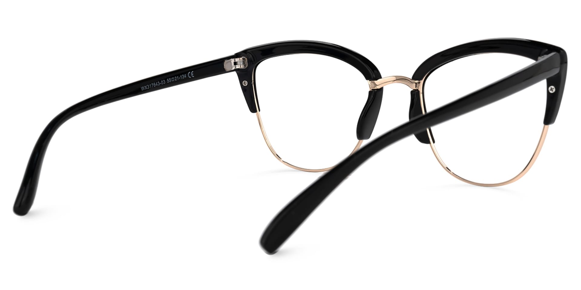 Randisha Cateye Black Glasses | Zeelool Glasses3