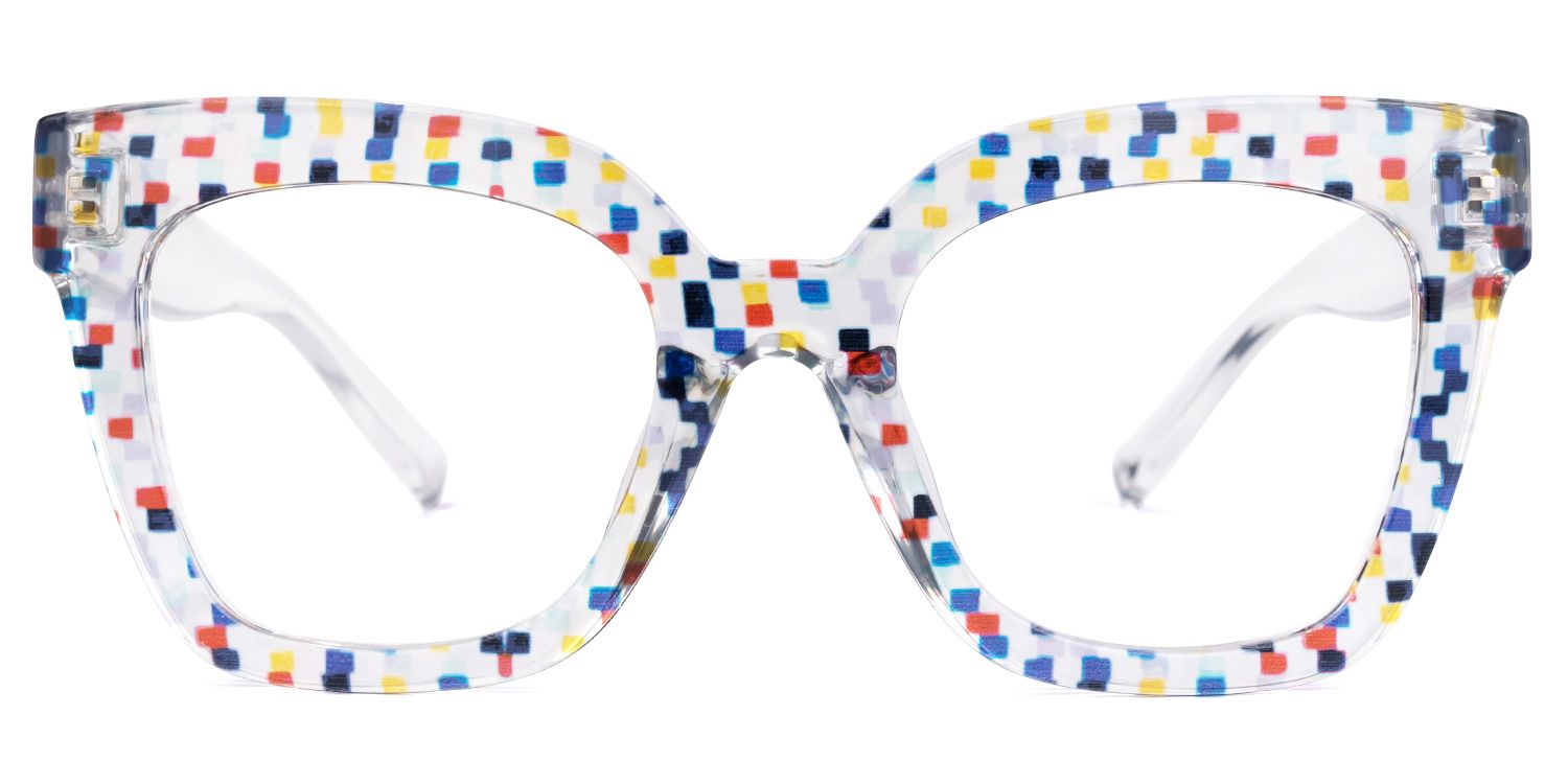 Malcolm Square Colorful Glasses | Zeelool Glasses0