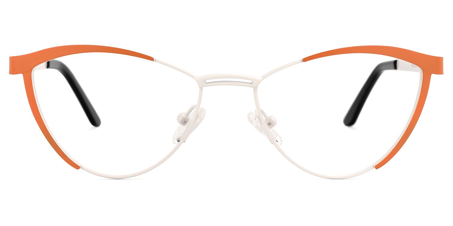 Sydney Cat Eye Orange Glasses | Zeelool Glasses0