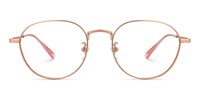 Vasquez Geometric Rose-Gold Glasses0