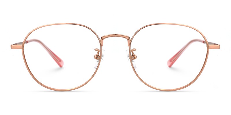 Vasquez Geometric Rose-Gold Glasses | Zeelool Glasses0