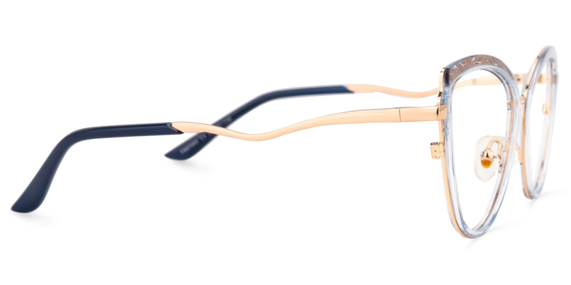 Arceiba Cateye Light-Gold Glasses | Zeelool Glasses2