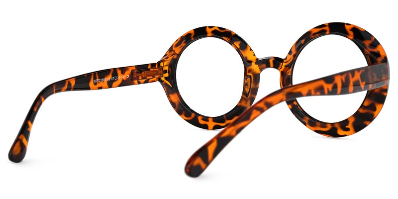 Franca Round Tortoise Glasses | Zeelool Glasses3