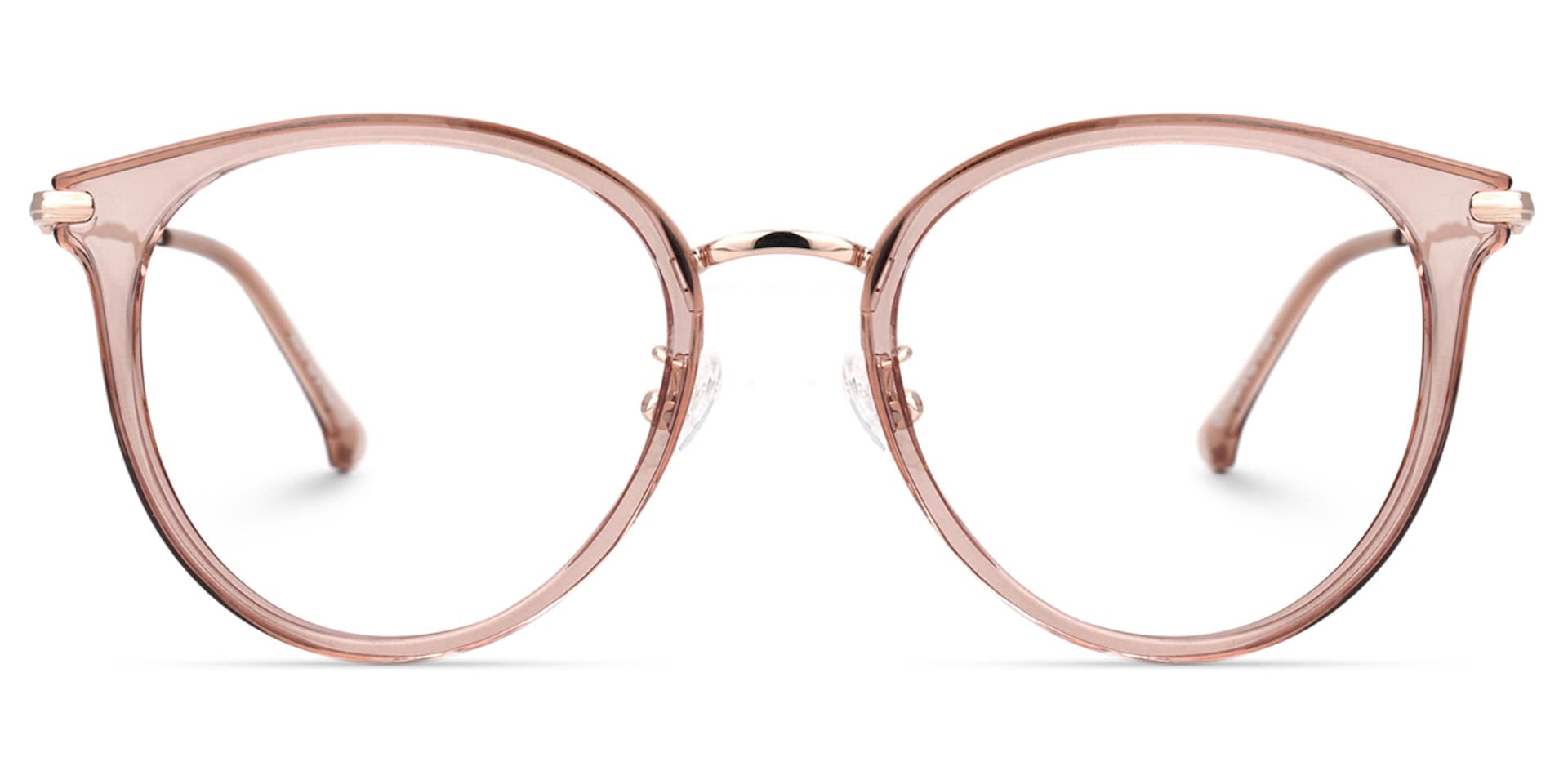 Yahaira Round Pink Glasses | Zeelool Glasses0