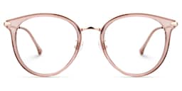 Yahaira Round Pink Glasses0