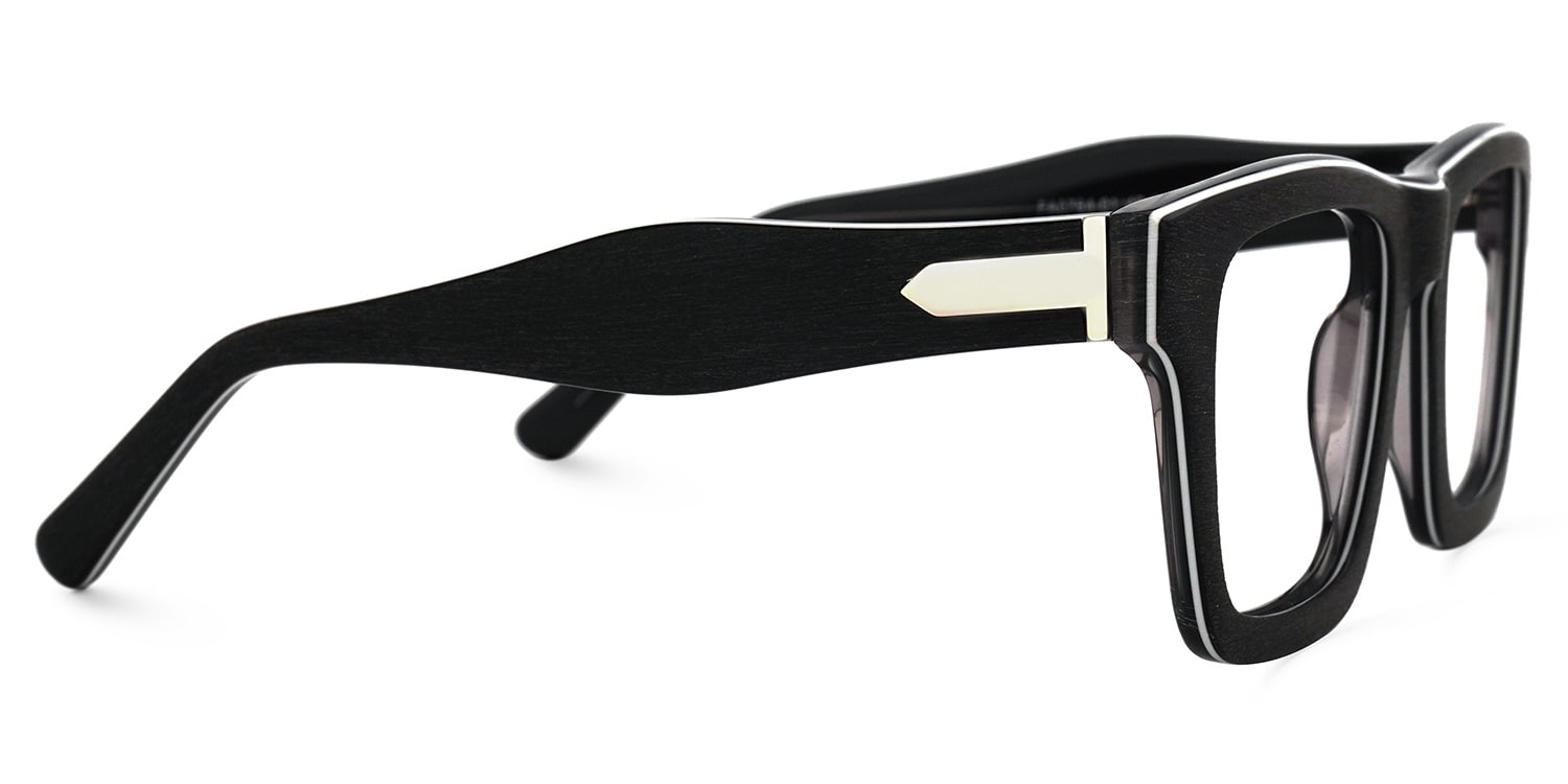 Riley Rectangle Dark-Gray Glasses3